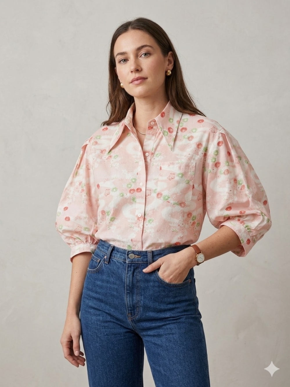Simone Rocha Floral Tunic Top